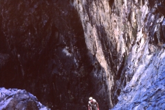 Dave Mills climbing at Dangers Falls